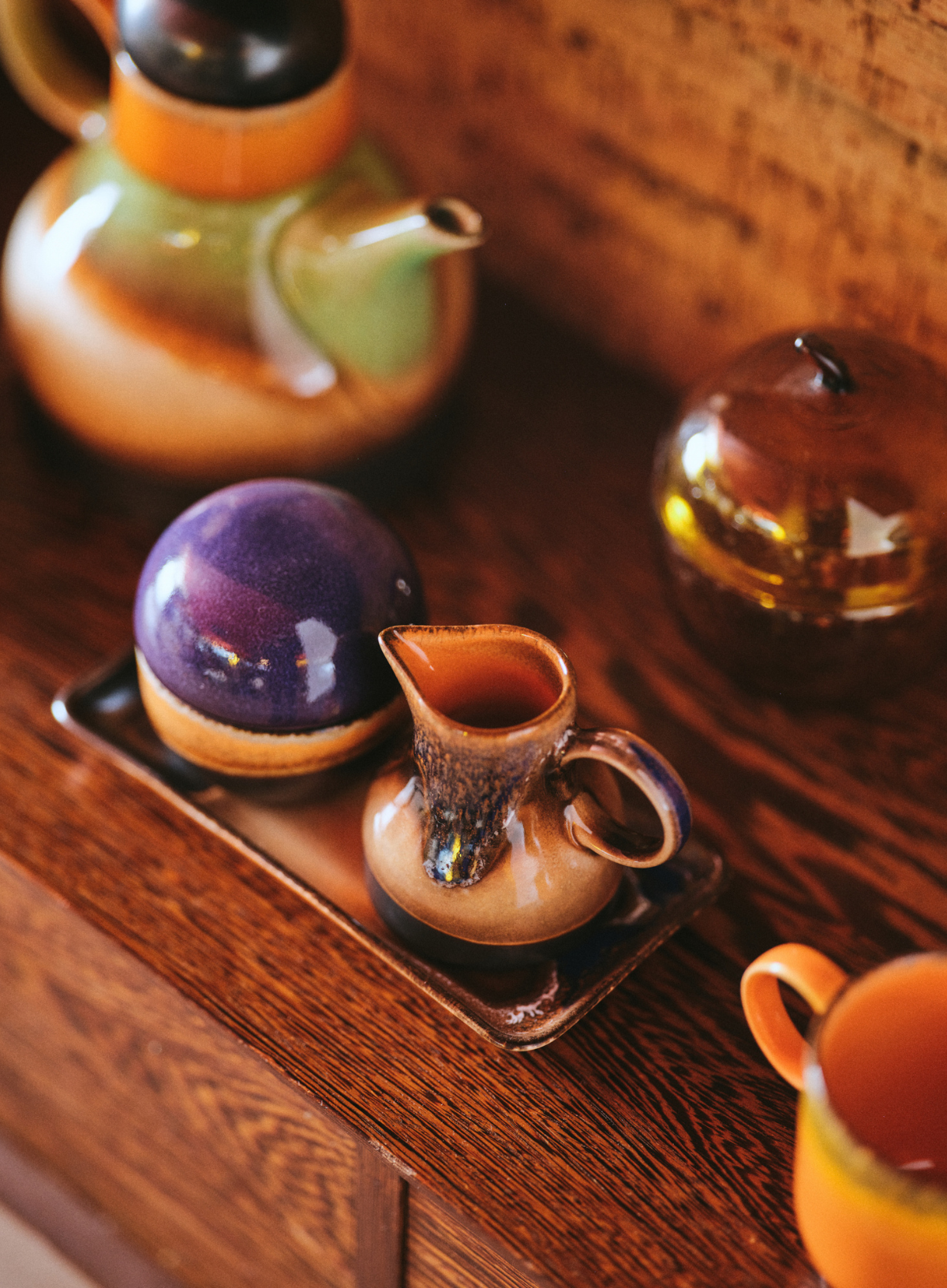 70's Ceramics Small Tray in Burst from HK Living