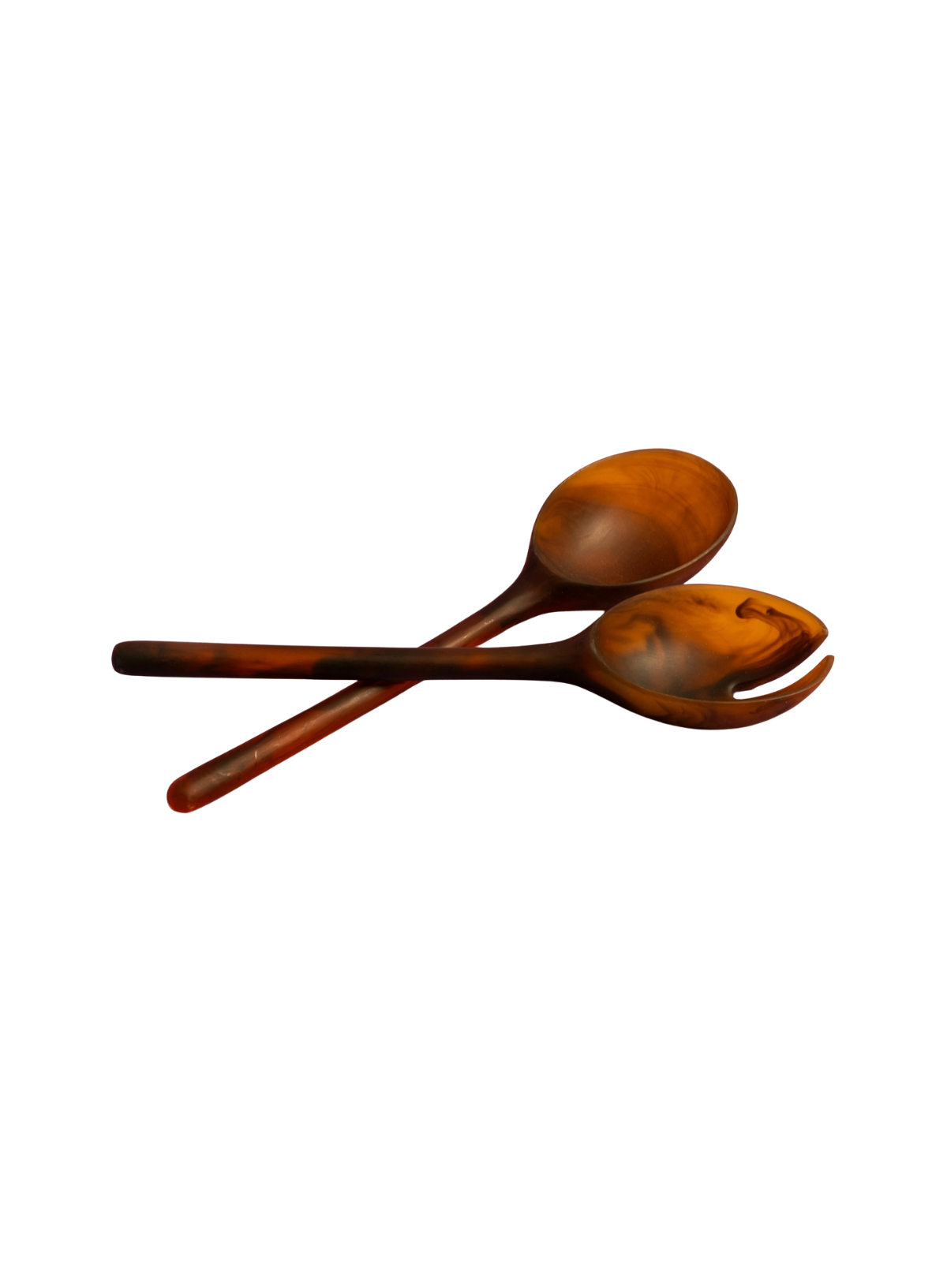 MÆGEN Salad Servers in Amber