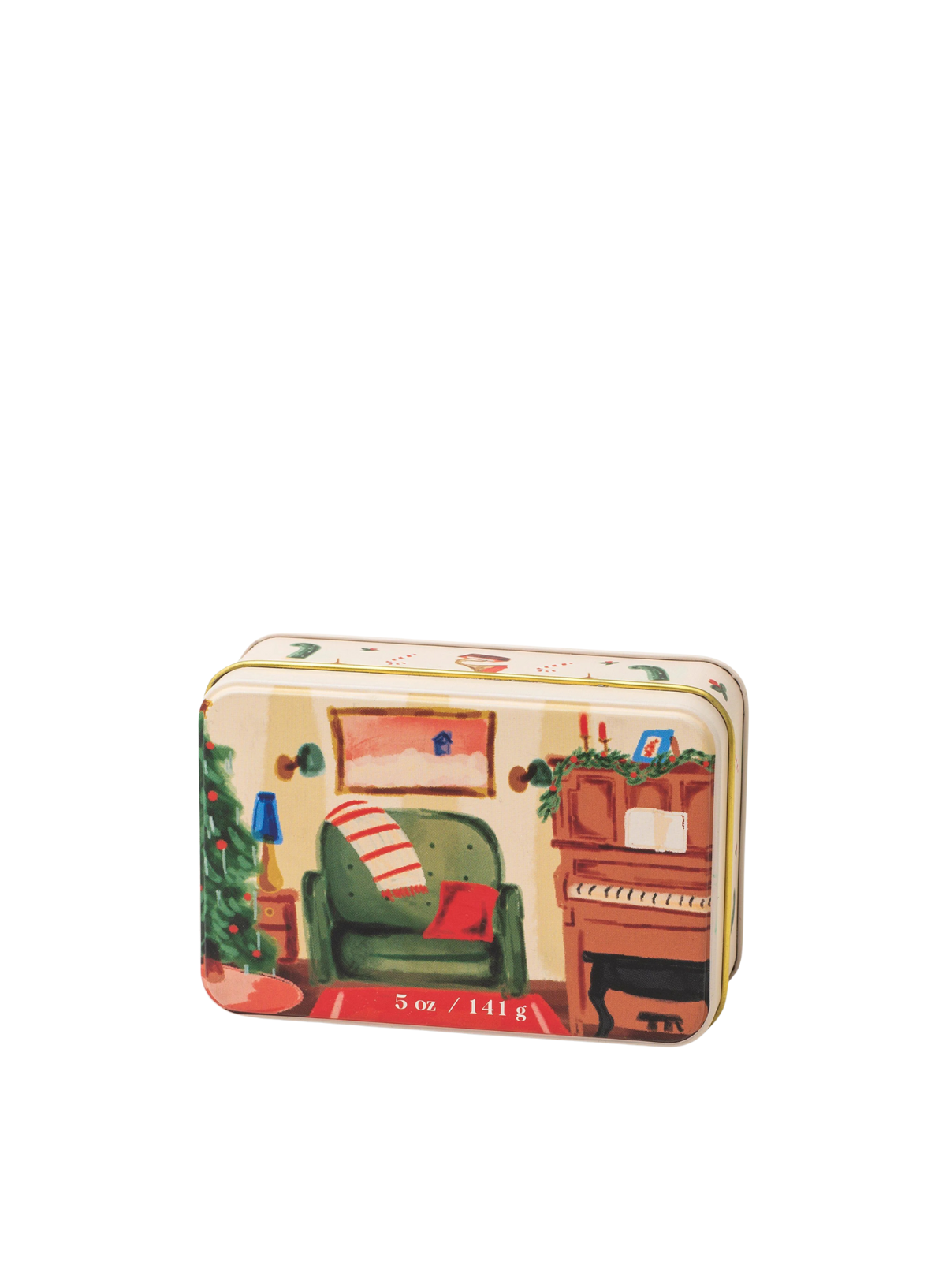 Christmas Tin Candle Piano Pomegranate Spruce from Paddywax