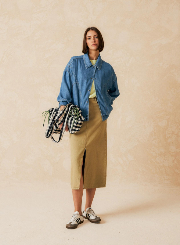 Denim Jacket in Light Blue from Indi & Cold