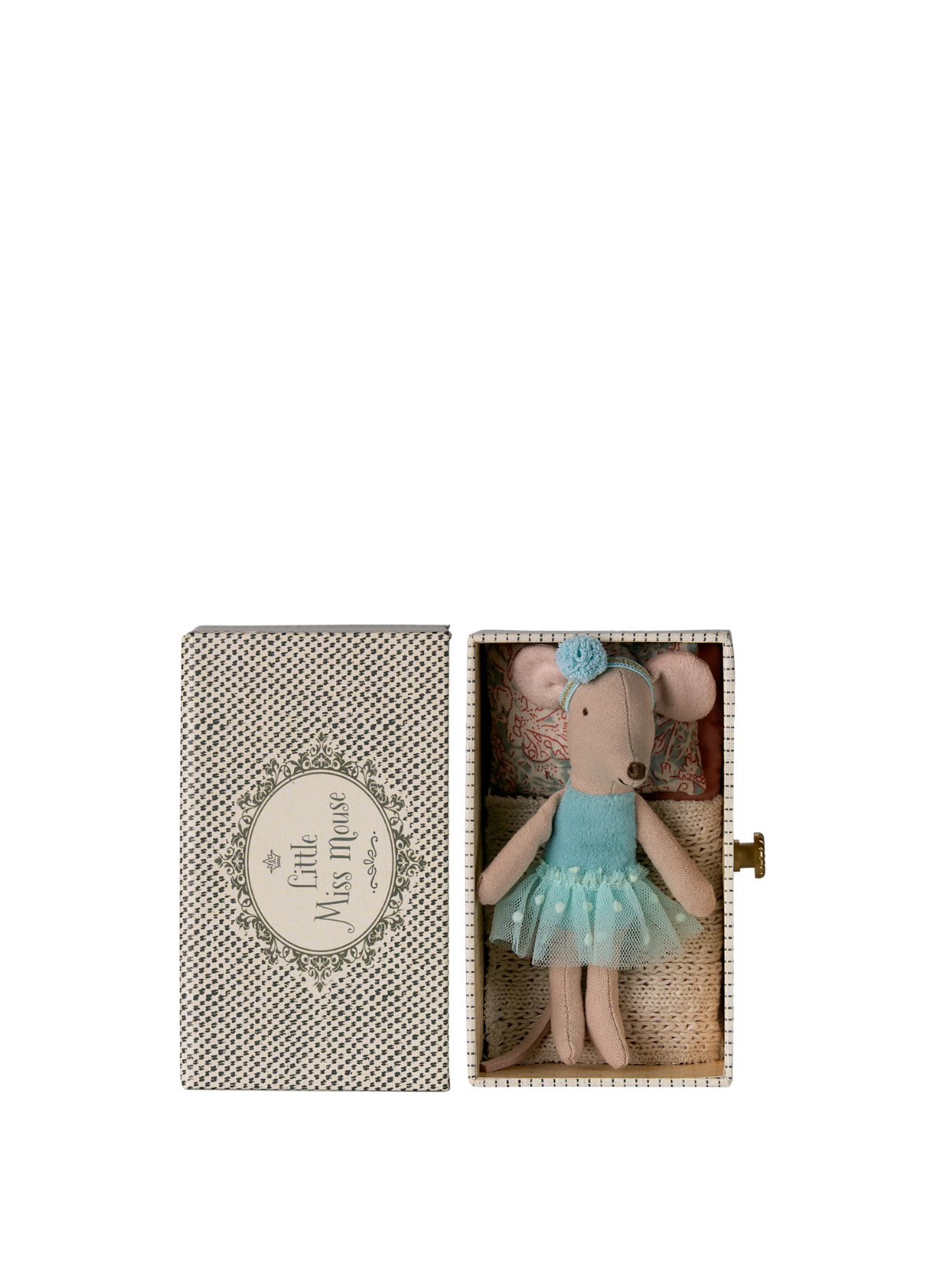 Maileg Mouse - Little Sister Dance Mouse in Daybed