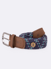 Belt Synthetic Woven in Navy from Faguo