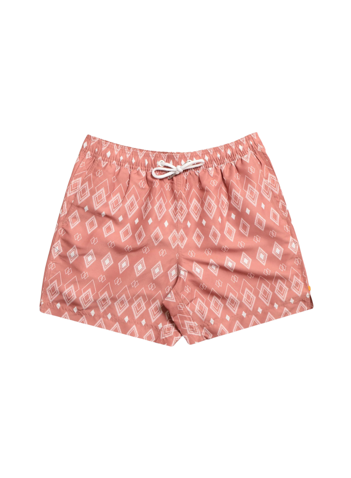 Printed Swim Shorts Diamonds Mahogany Pink from Far Afield