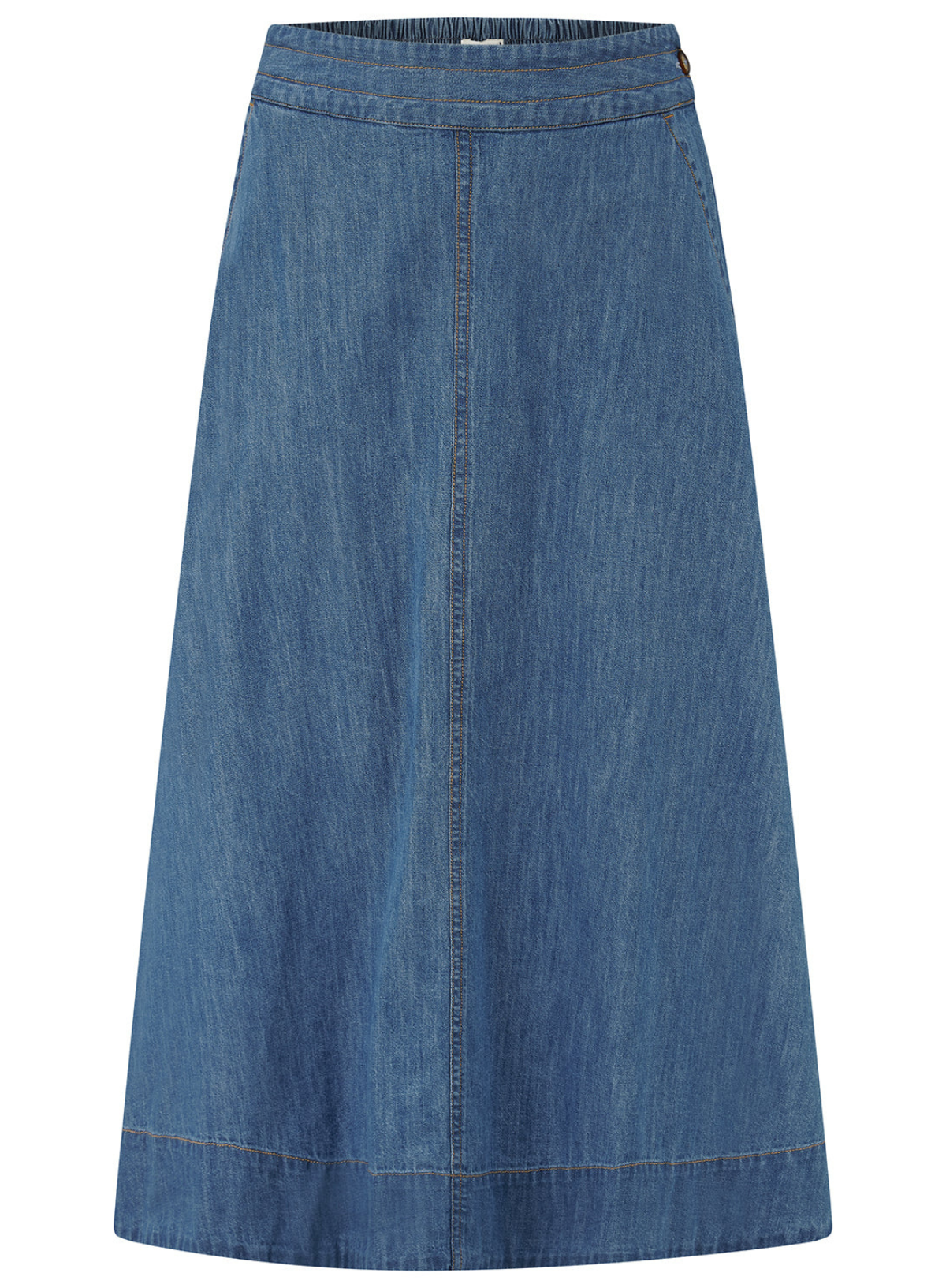 Sugarhill Brighton Orianna Skirt in Deep Blue Denim