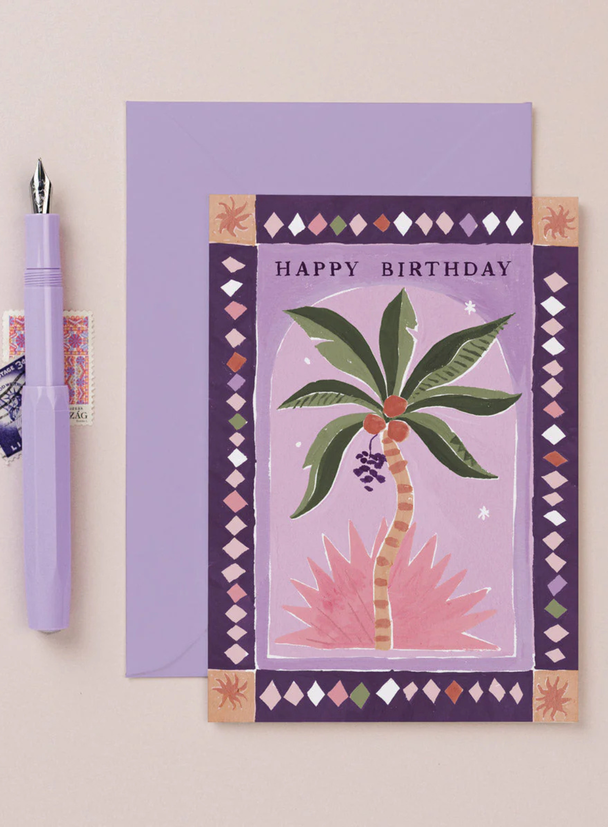 Sister Paper Co. Palm Tree Birthday Card