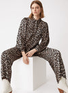 Lanna Shirt in Beige Leopard from Suncoo