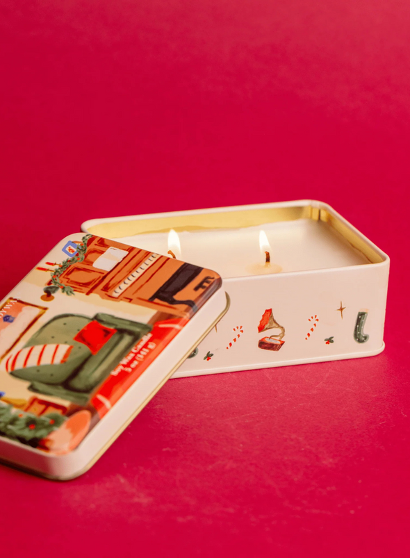Christmas Tin Candle Piano Pomegranate Spruce from Paddywax