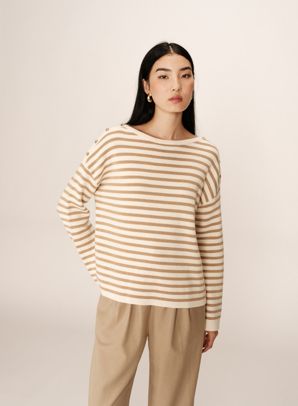 Pachamama Jumper in Orange Stripe from Grace & Mila