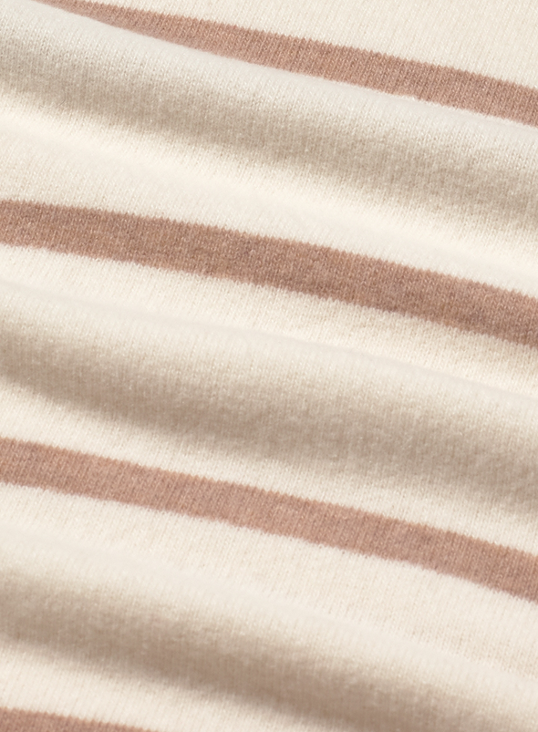Felpa Yale Top in Ecru-Taupe from Ese O Ese