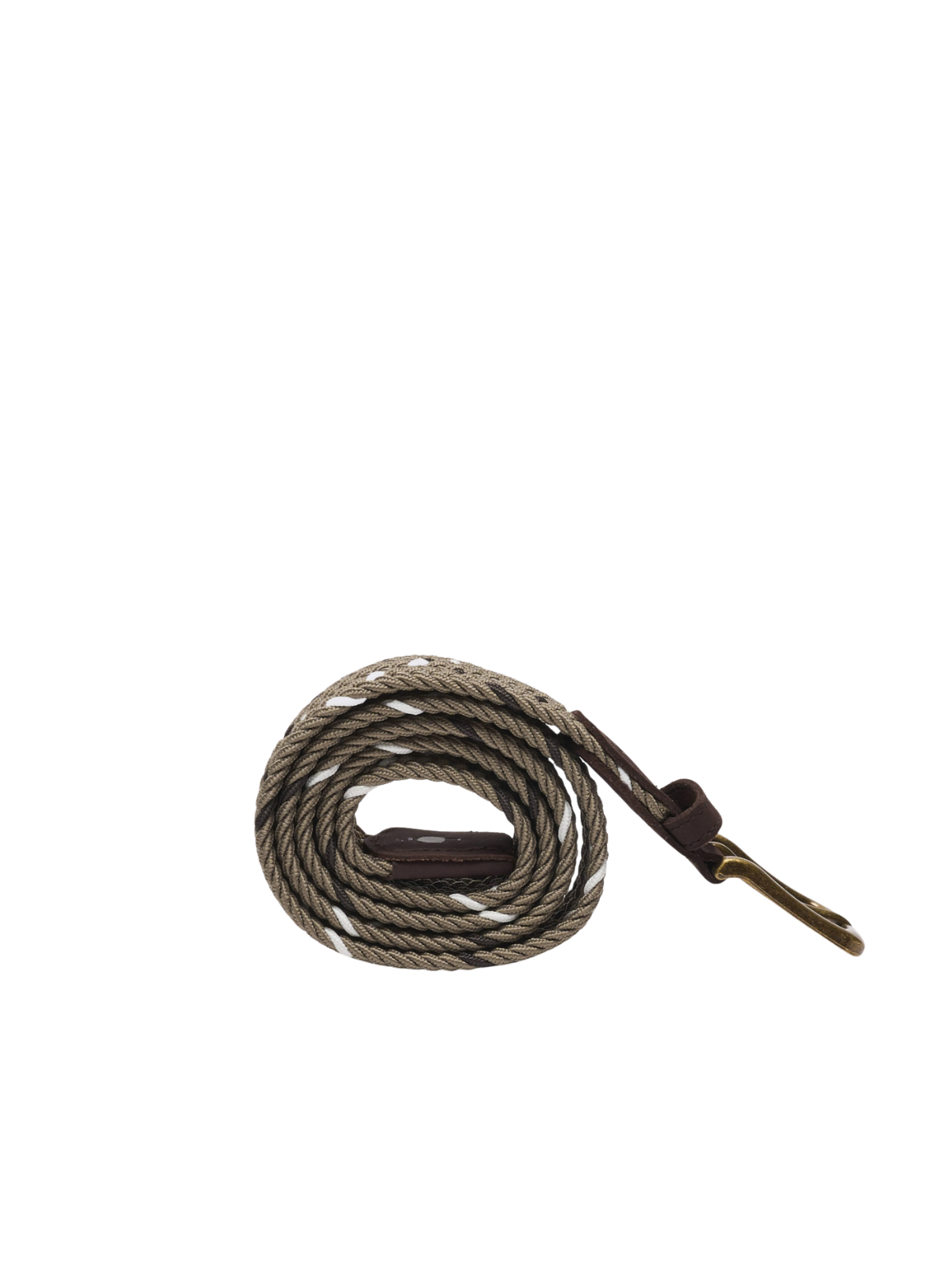 Classic Belt Woven in Beige from Faguo