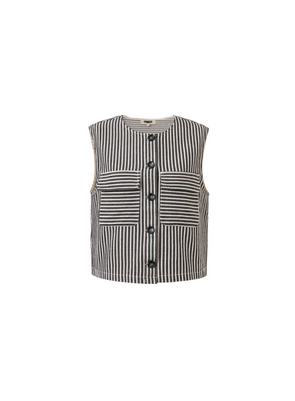 Sadet Vest in Chocolate from FRNCH