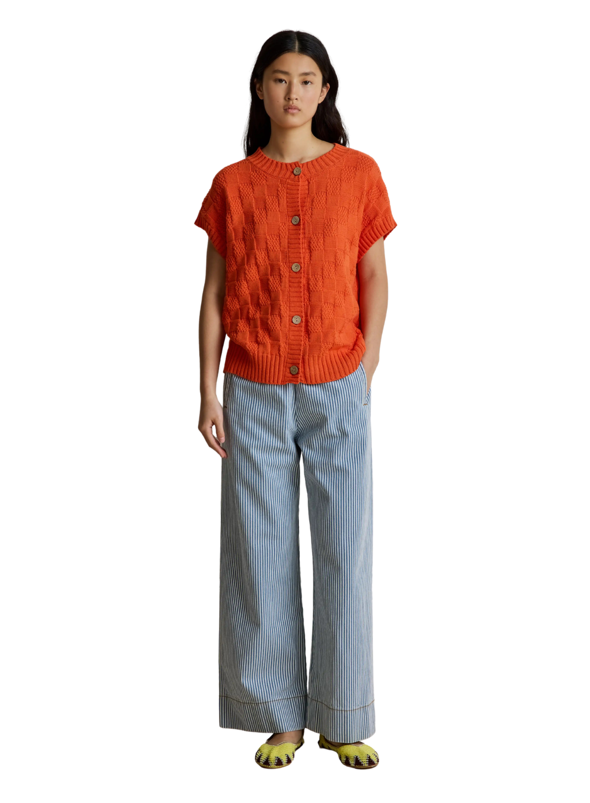 Hod Jimmy Stripe Trousers in Bluebell