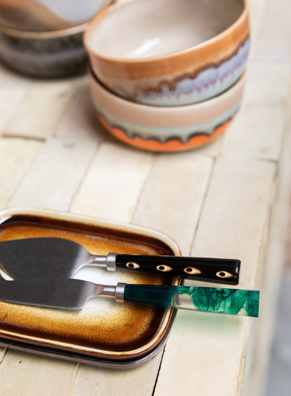 70's Ceramics Small Tray in Rock On from HK Living