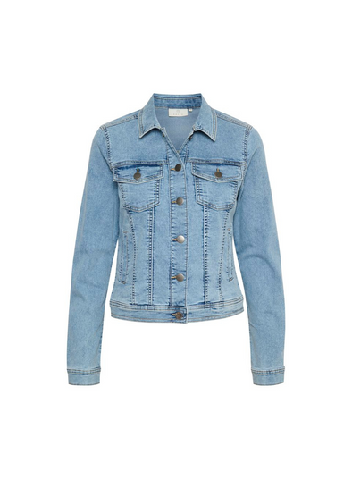 Vicky Jeans Jacket in Light Blue Washed from Kaffe