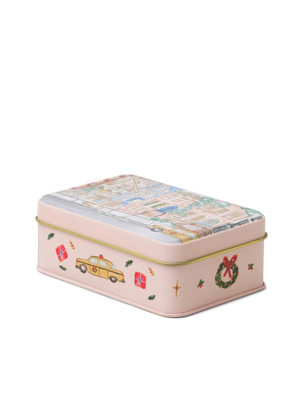 Christmas Tin Candle Brownstone Tangerine & Clove from Paddywax