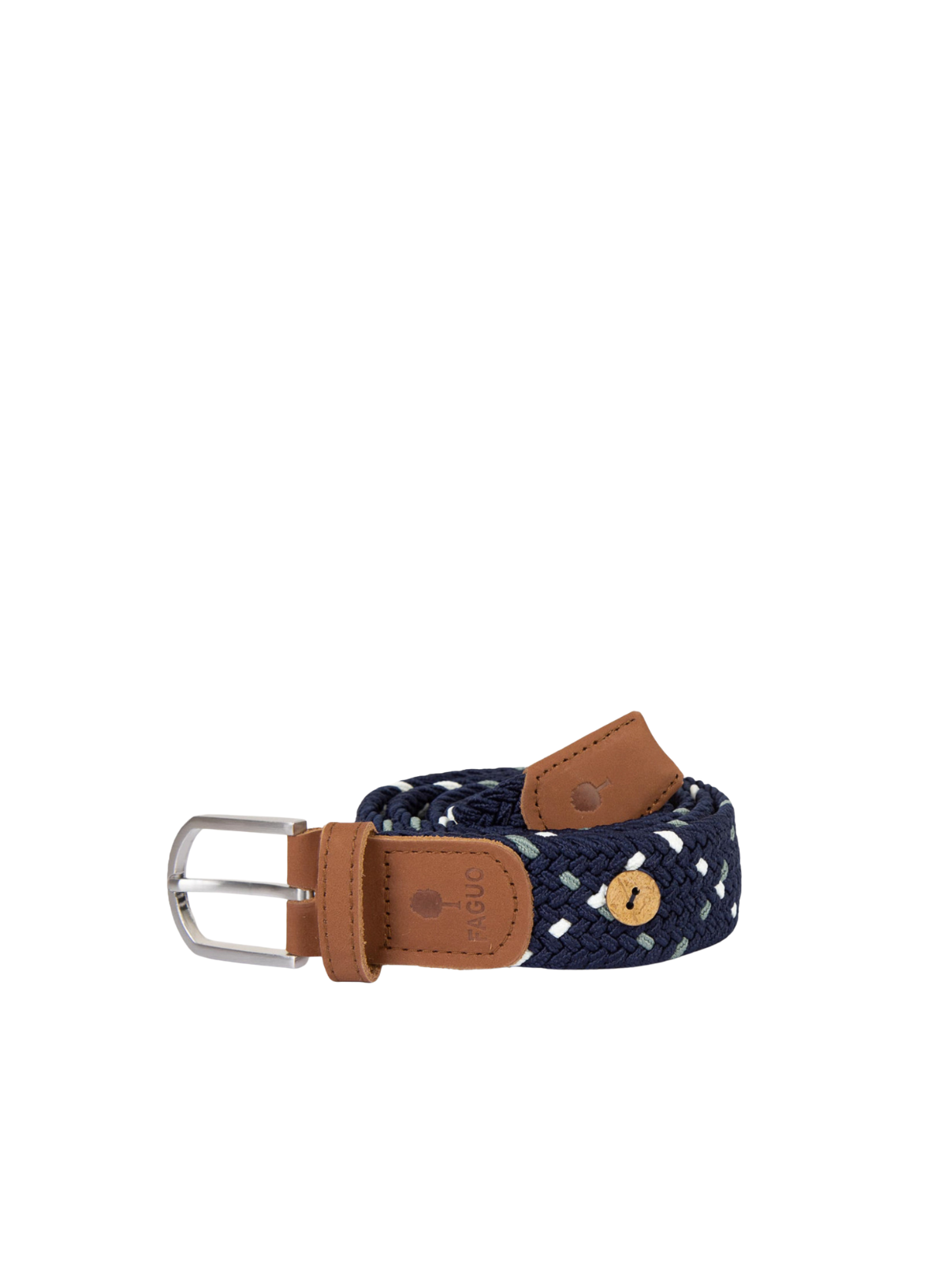 Woven Belt in Navy NAV19 from Faguo