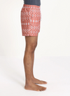 Printed Swim Shorts Diamonds Mahogany Pink from Far Afield