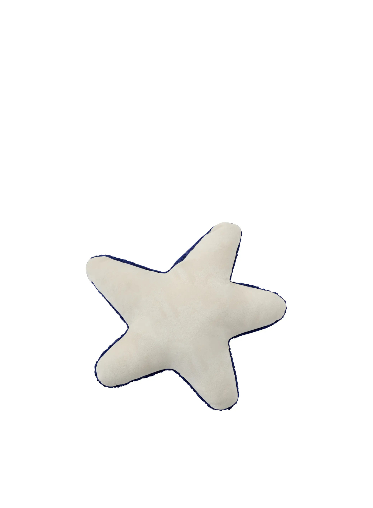 Shaped Starfish Hook Cushion in Navy from Peking Handicraft