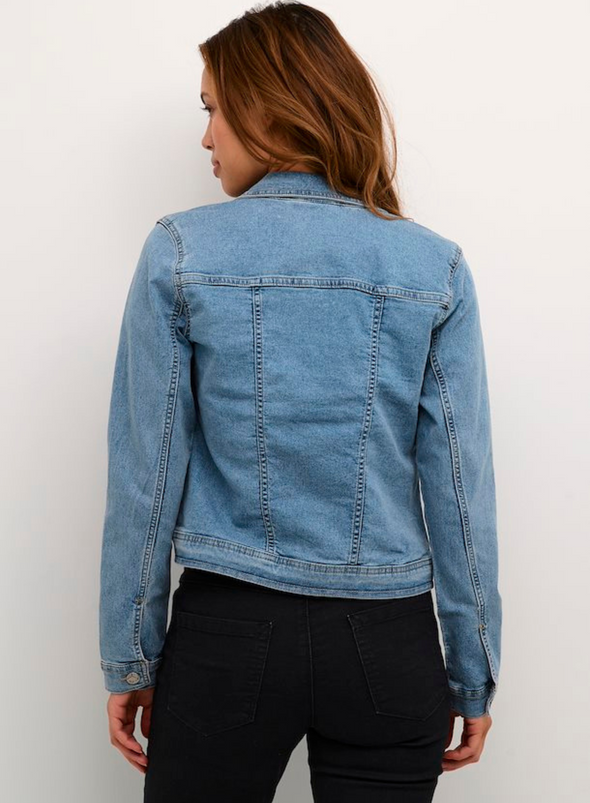 Vicky Jeans Jacket in Light Blue Washed from Kaffe