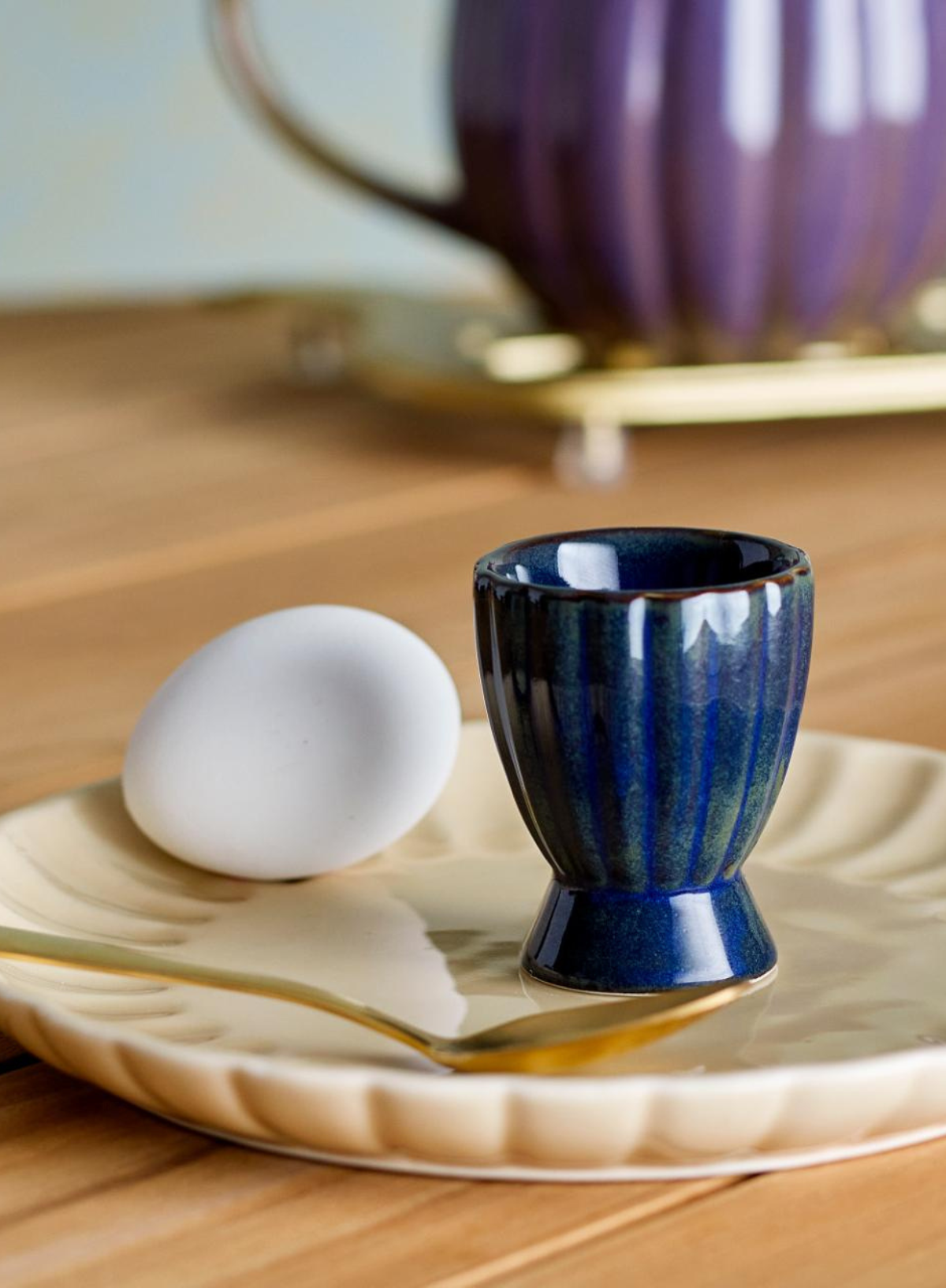 Blue Latina Egg Cup from Bloomingville