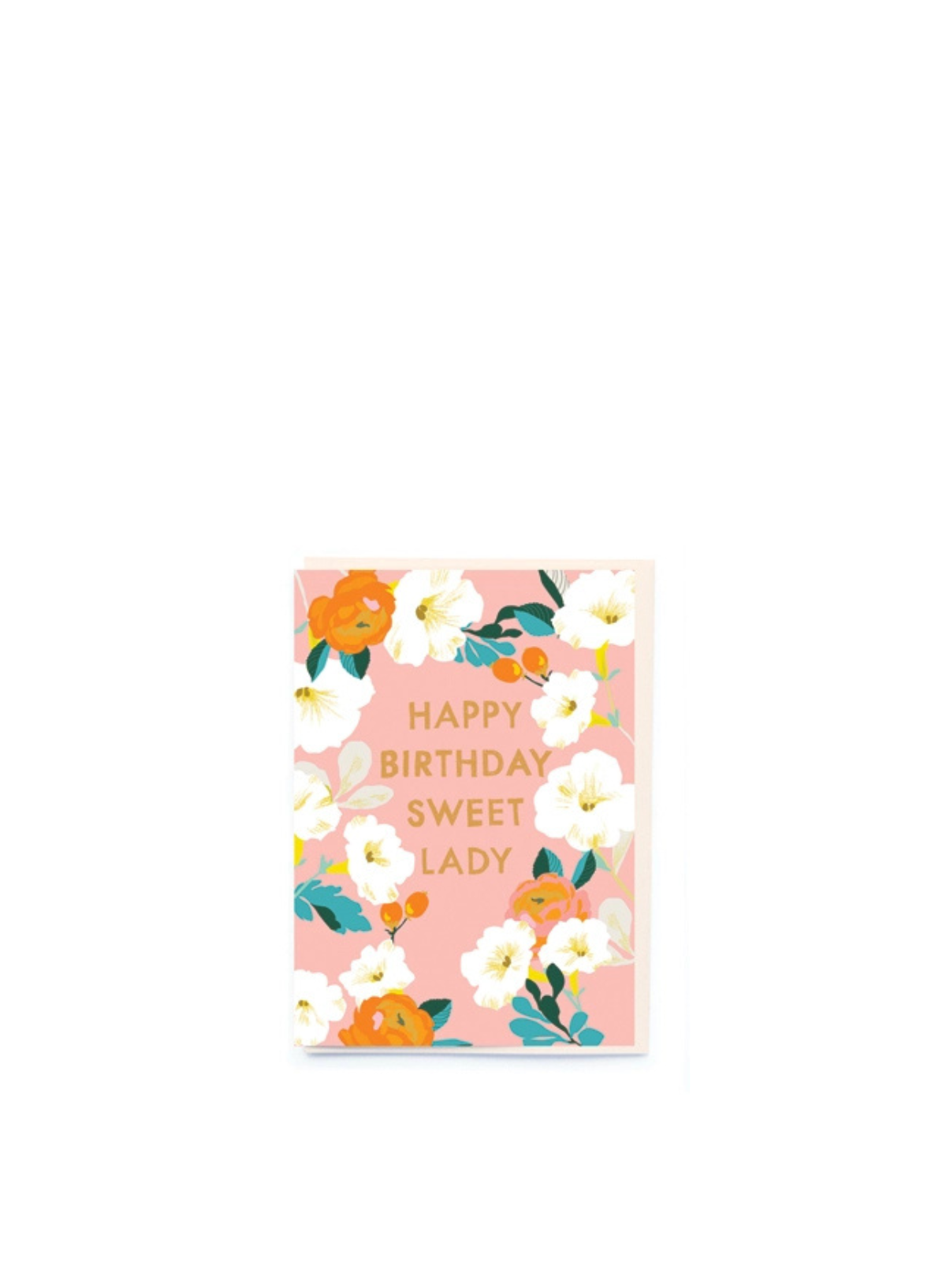 White Flowers Birthday Card from Noi