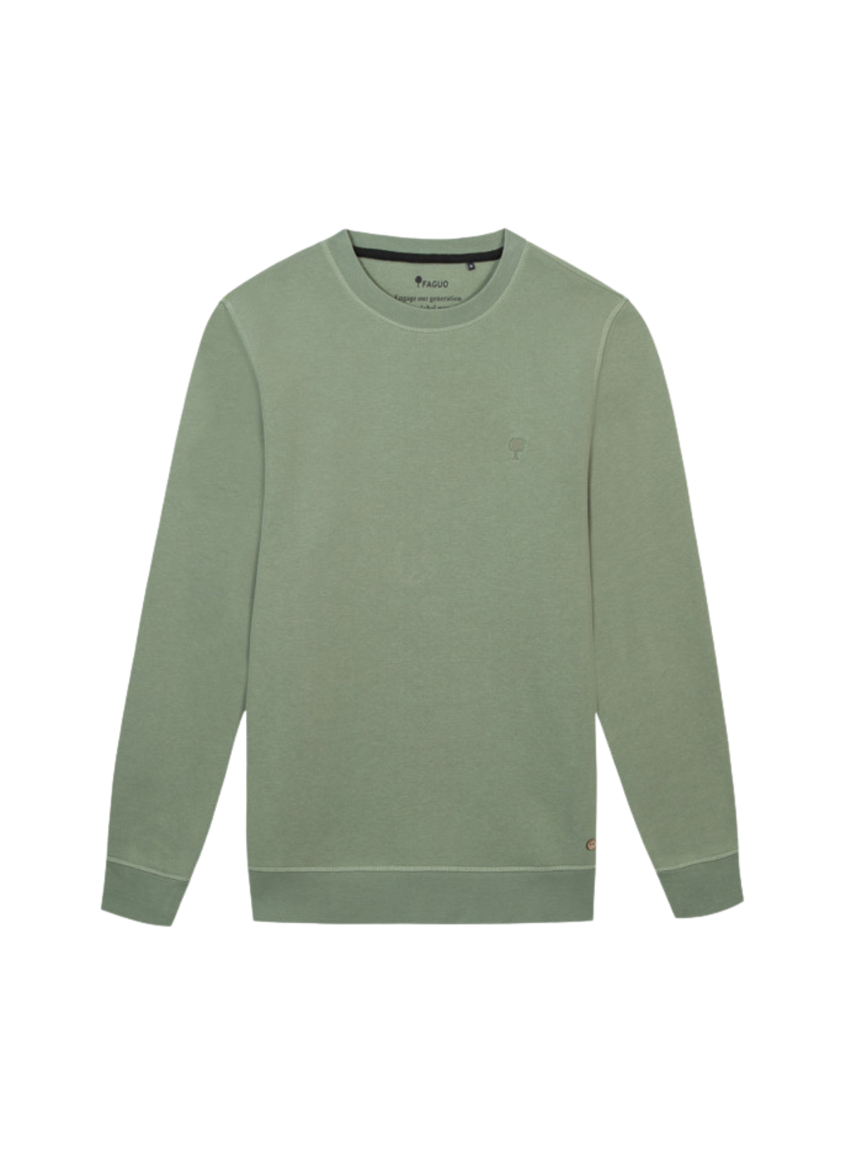 Donzy Cotton Sweatshirt in Kaki from Faguo