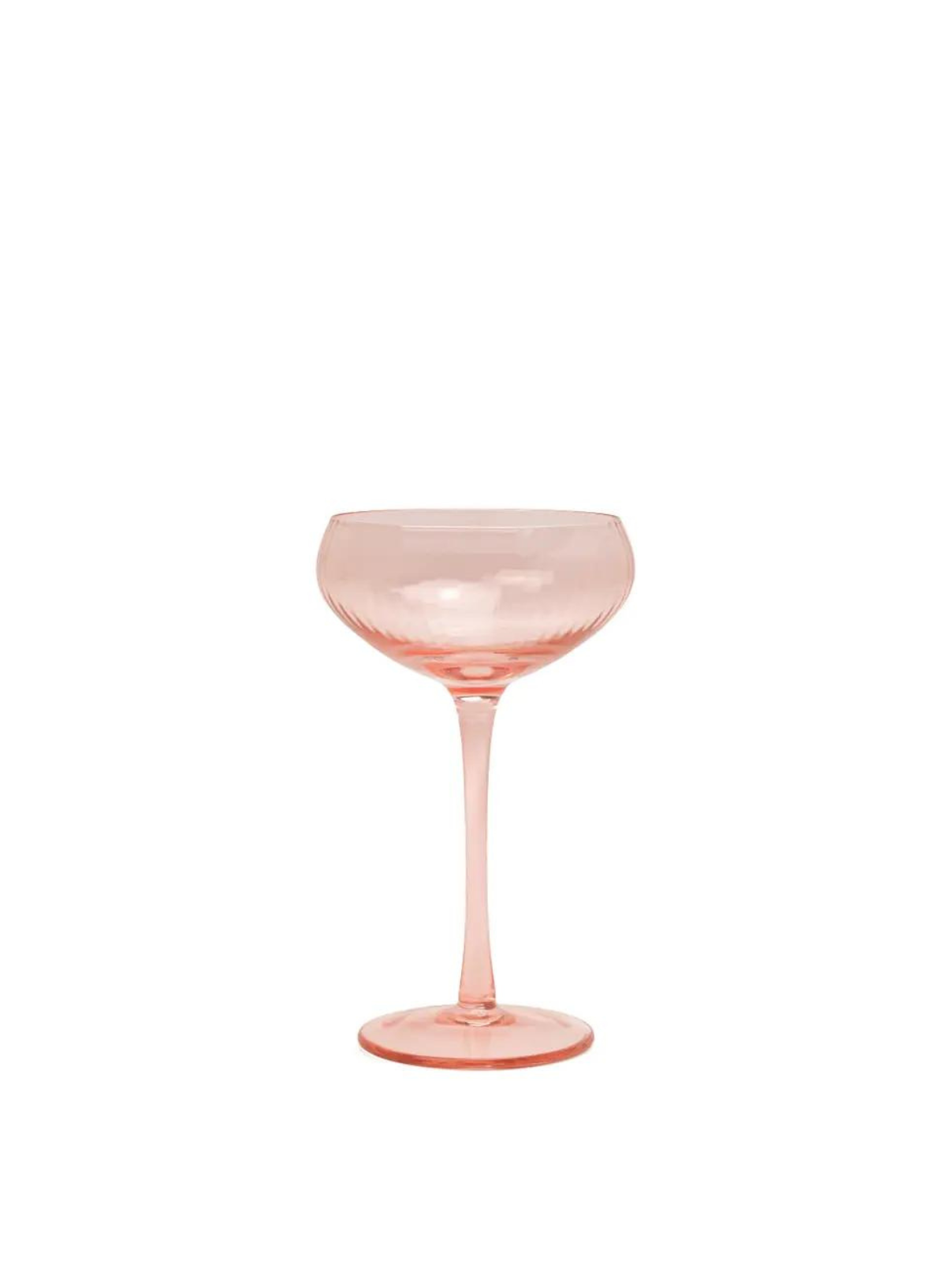 The Lou Coupe Glass Set of 2 in Blush from Designworks Ink