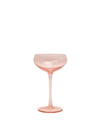 The Lou Coupe Glass Set of 2 in Blush from Designworks Ink