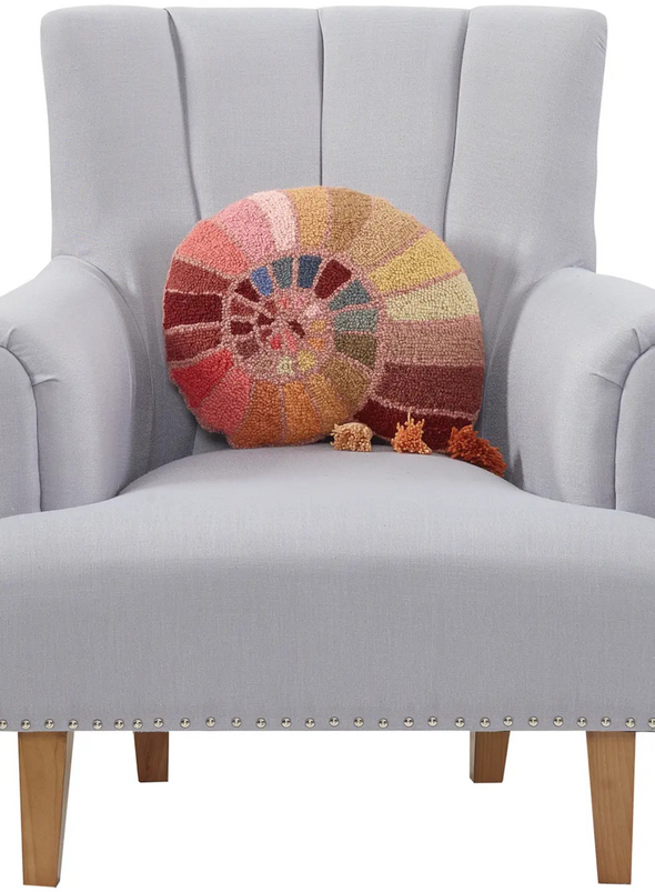 Shelly with Tassels Hook Cushion from Peking Handicraft