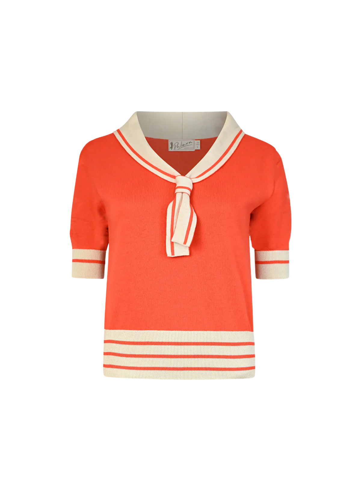 Sailor Top in Coral Stripe from Palava
