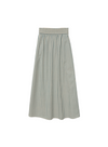 Bubble Long Skirt in Green Stripes from Yerse