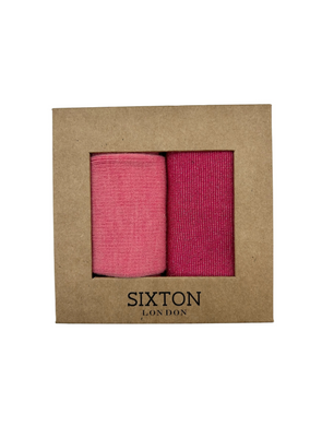 Pink Barcelona and Tokyo Sock Box Duo from Sixton