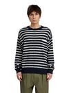Knud Stripe Pocket Knit in Sky Captain from Anerkjendt