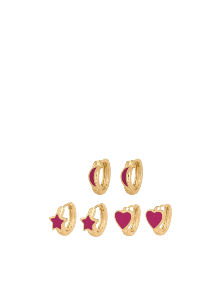 Monica Multipack of Celestial Huggies in Pink from Big Metal