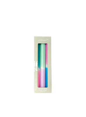 Dip Dye Neon Northern Lights Candles from Pink Stories
