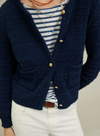 Linen Stripes T-Shirt in Ecru & Navy from Ese O Ese