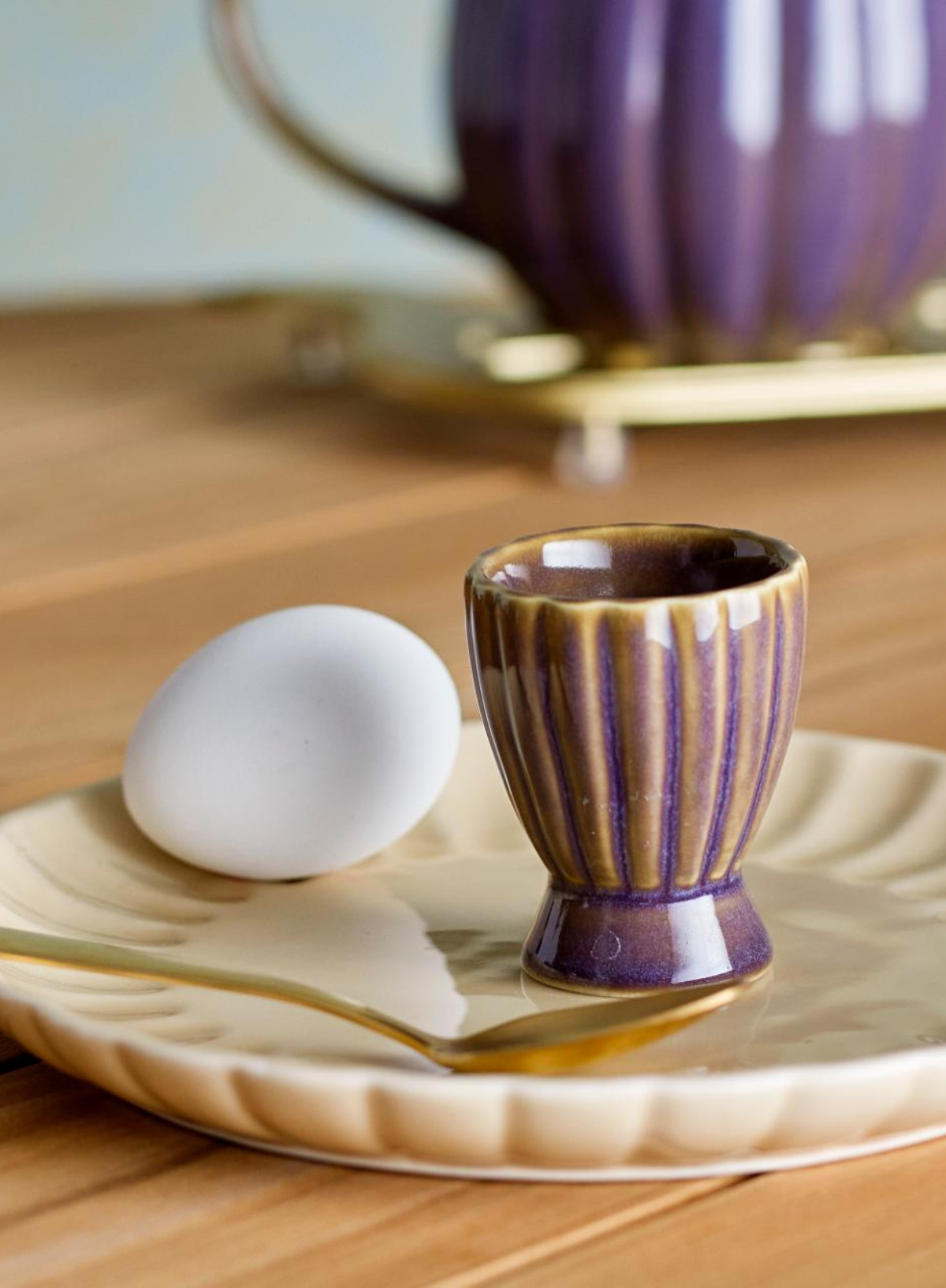 Purple Latina Egg Cup from Bloomingville