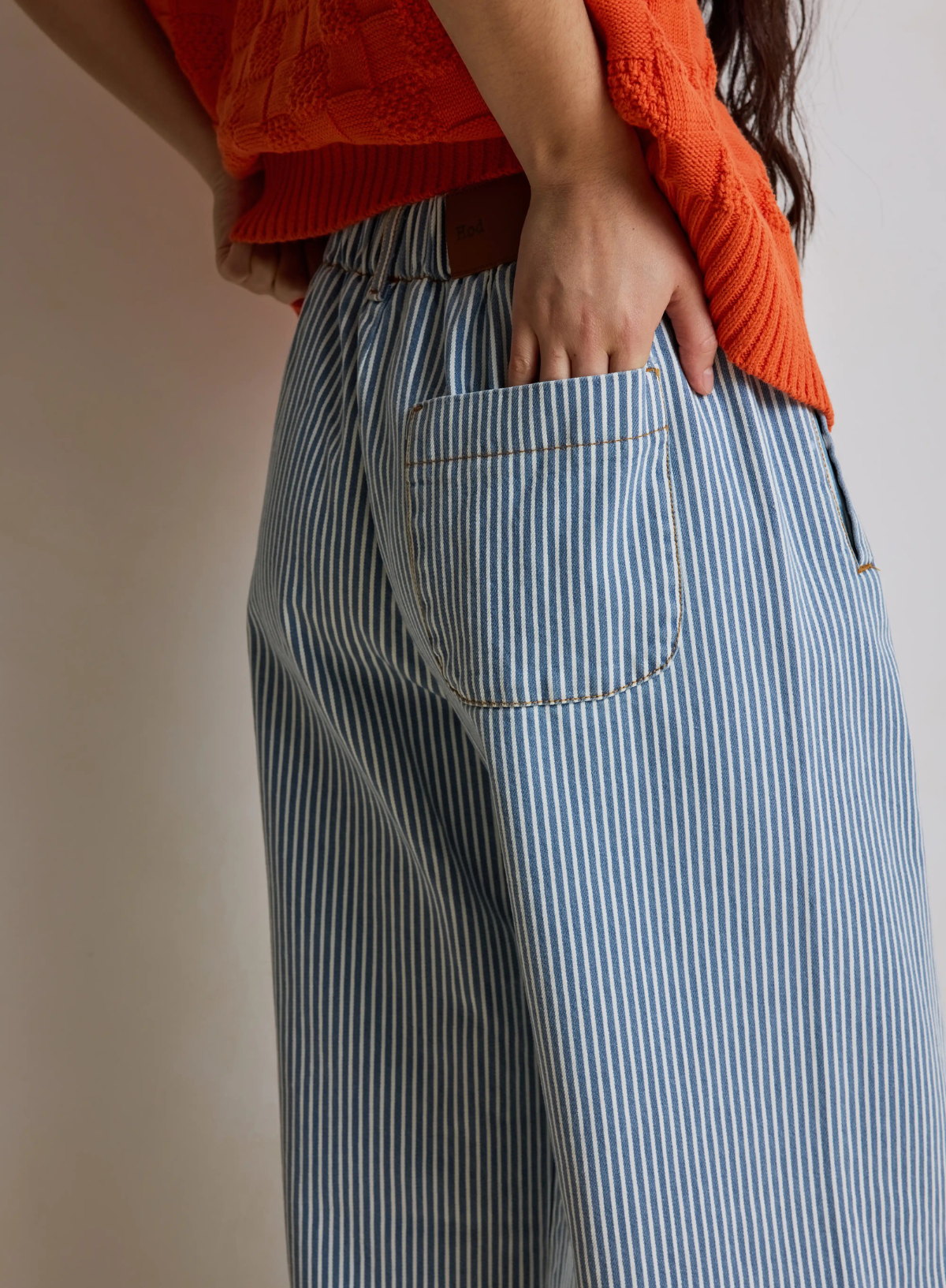 Hod Jimmy Stripe Trousers in Bluebell