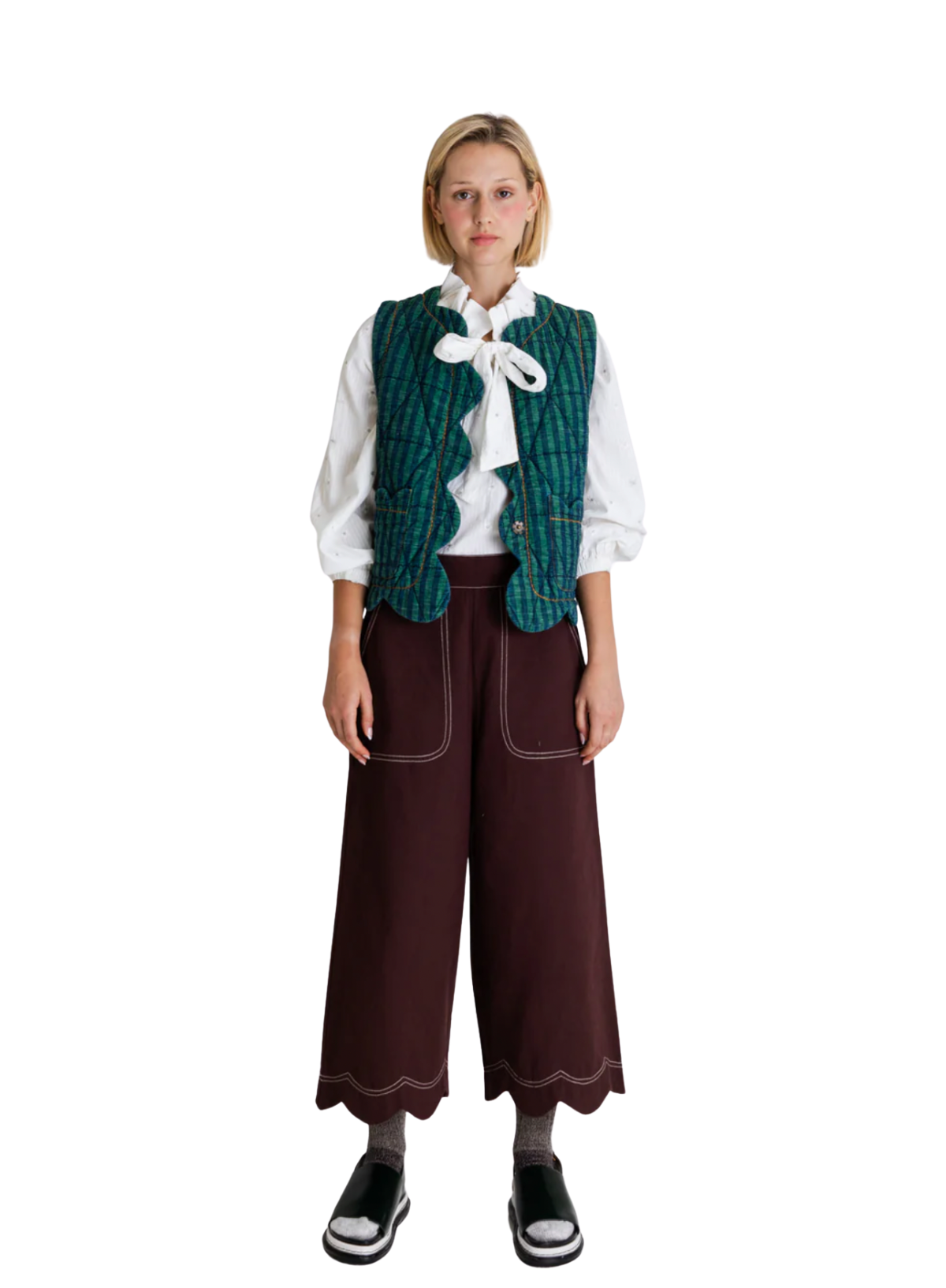Estelle Gilet in Fir/Midnight from Bonté