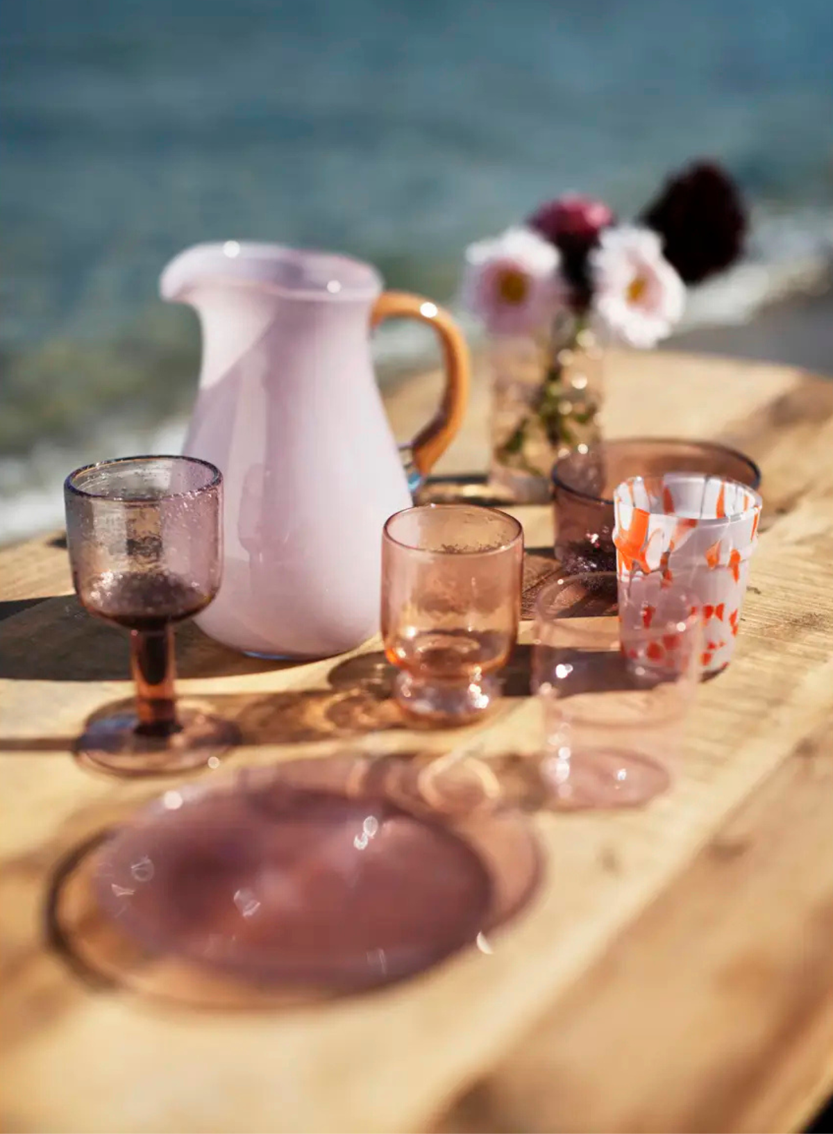 Madam Stoltz Toned Glass Jug