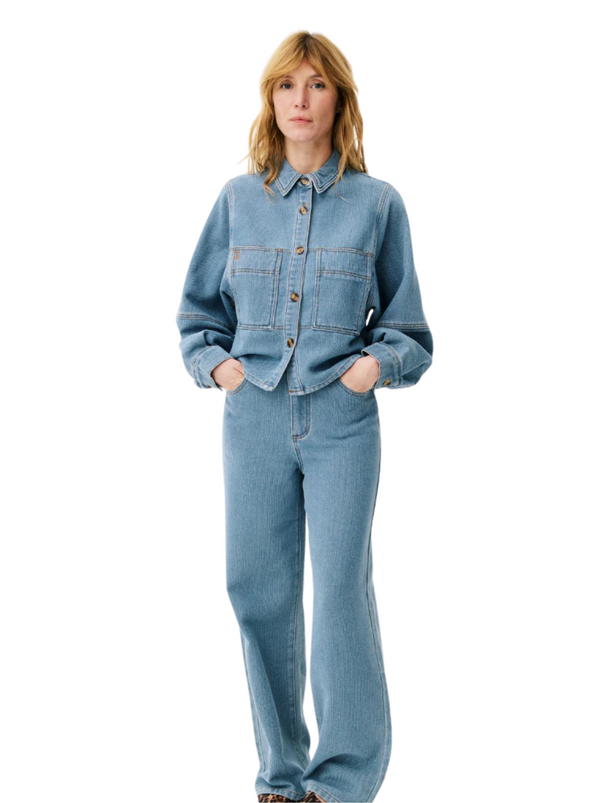 Meline Shirt in Blue Jean from Maison Anana