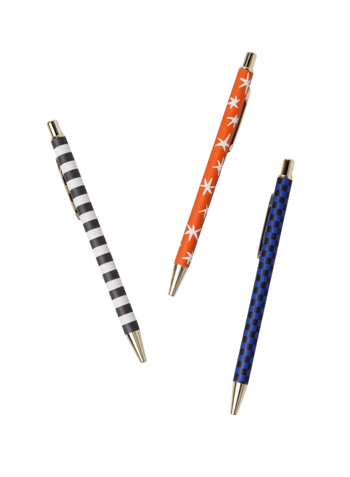 Designworks A Dopo Set of 3 Pens - Stripe, Star, Check