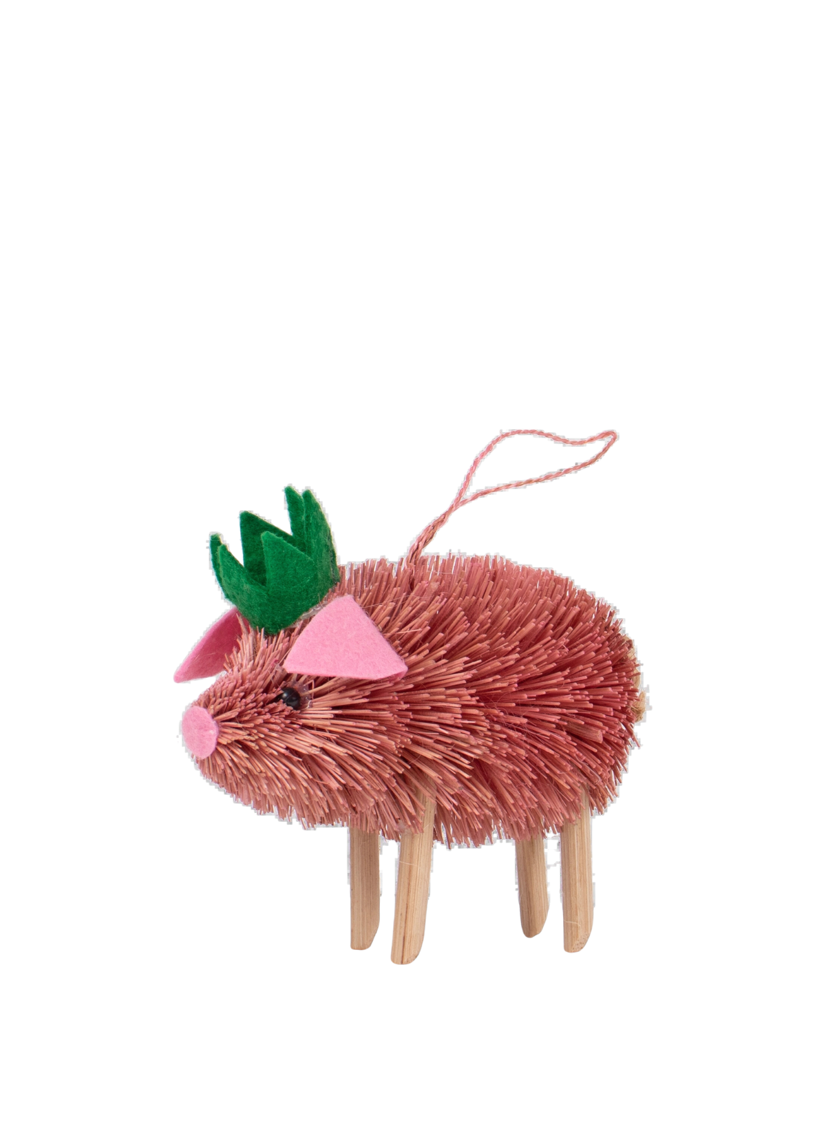 Bristle Pig Christmas Decoration from Studio THIE