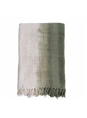 Cotton Throw in Gradient Green from Original Home