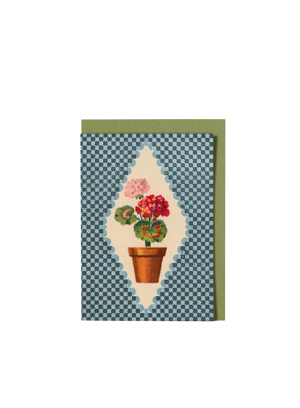 Roomytown Geranium Greetings Card