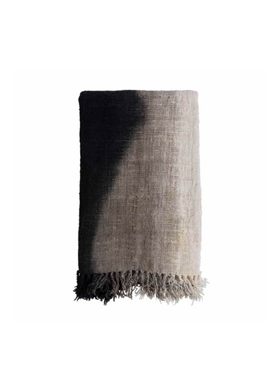 Cotton Throw in Gradient Black from Original Home