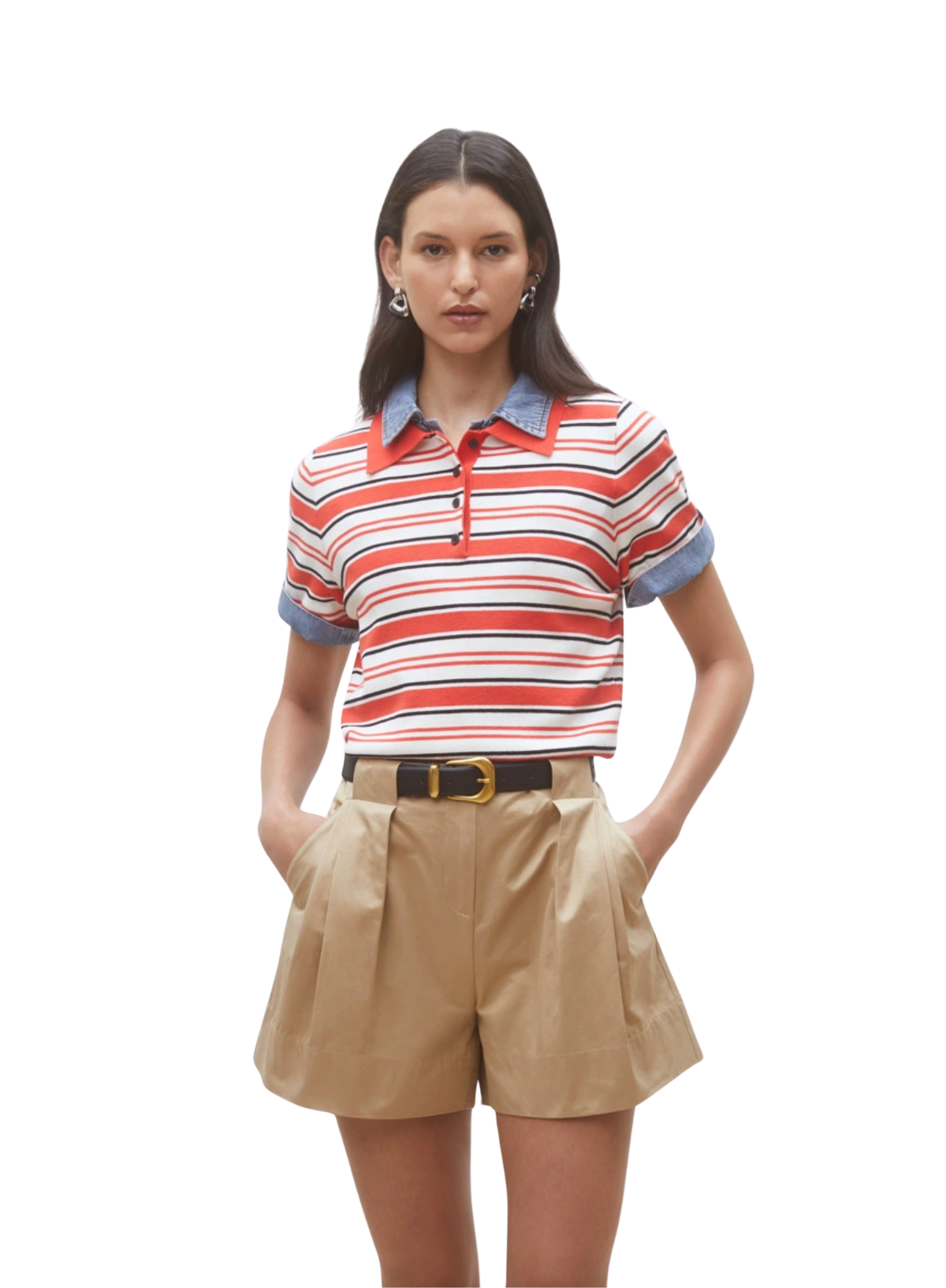 Suncoo Basil Shorts in Camel