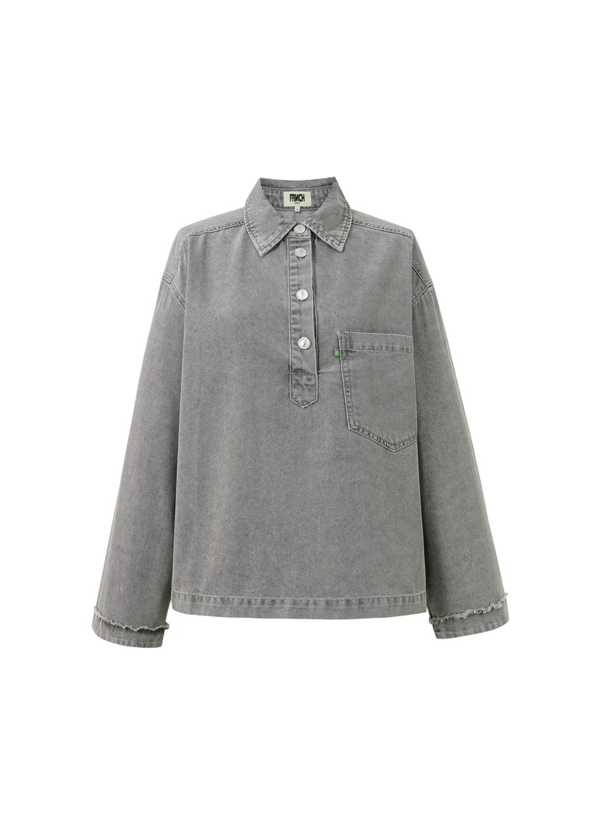 Maila Shirt in Grey from FRNCH