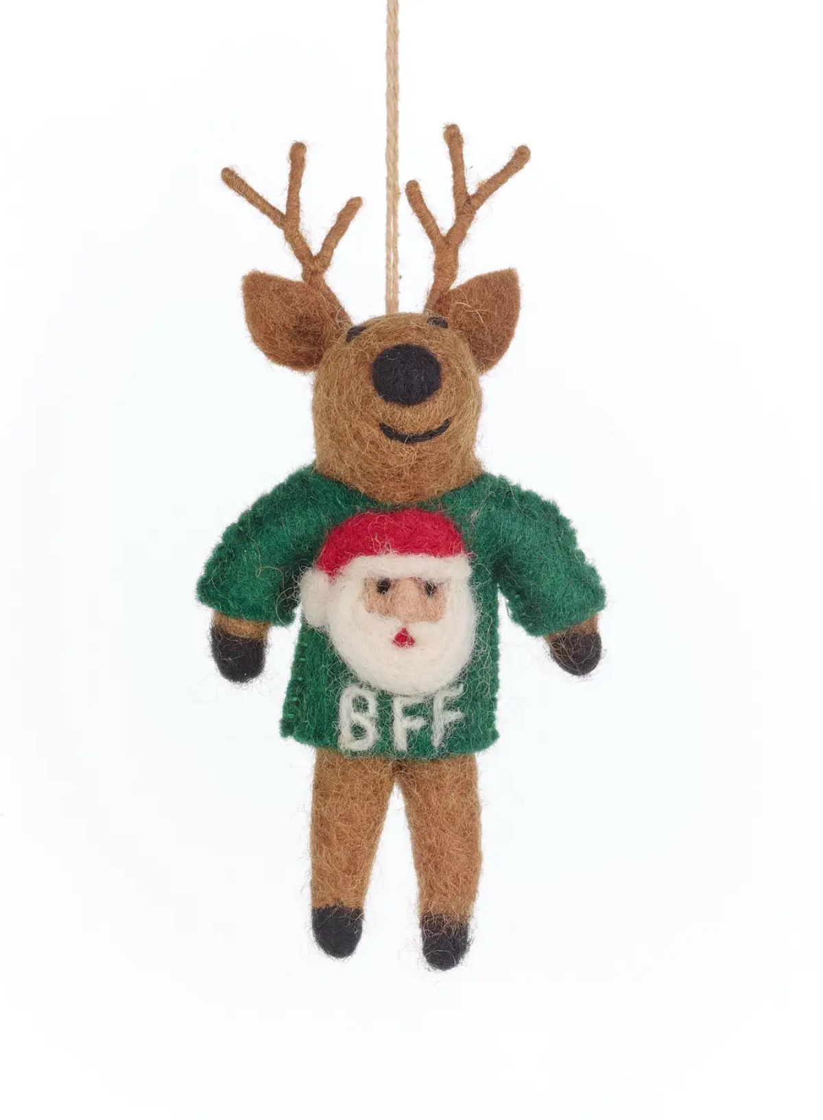 Felt So Good BFF Reindeer Hanging Christmas Decoration