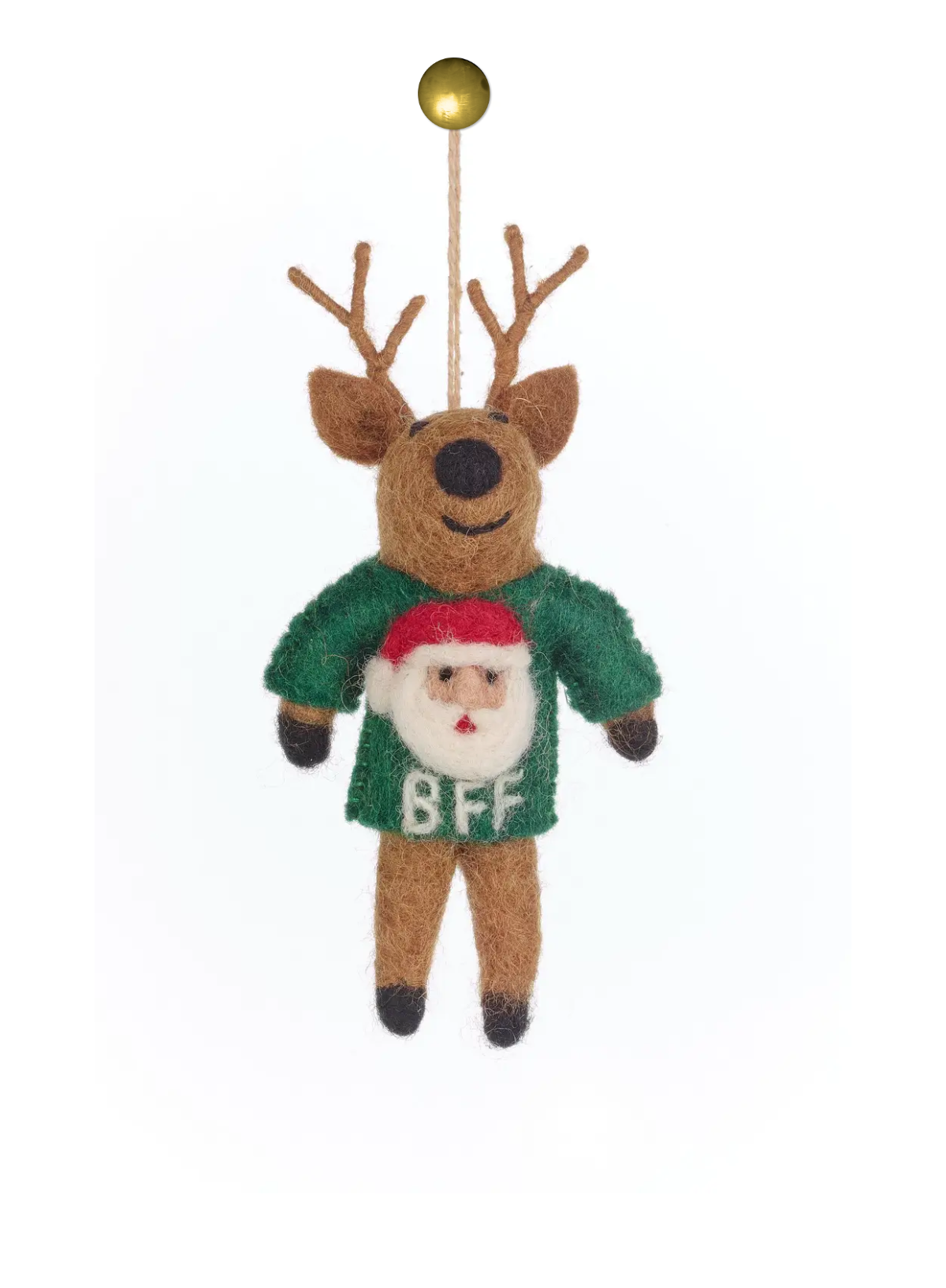 Felt So Good BFF Reindeer Hanging Christmas Decoration